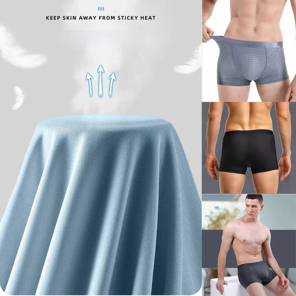 Men's Ice Silk Briefs Boxers (Pack of 5 Mix Colors)